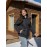 Women's Plus Size Casual Jacket - Warm, Solid Color with Pockets, Non-Stretch Polyester for Fall/Winter