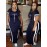 Faith Letter Women'S Striped Printed Casual Dress Side Slit Round Neck Short-sleeved Dress, Spring And Summer Casual WomenS Maxi Dress Striped Trim Split Thigh Longline Dress For Summer